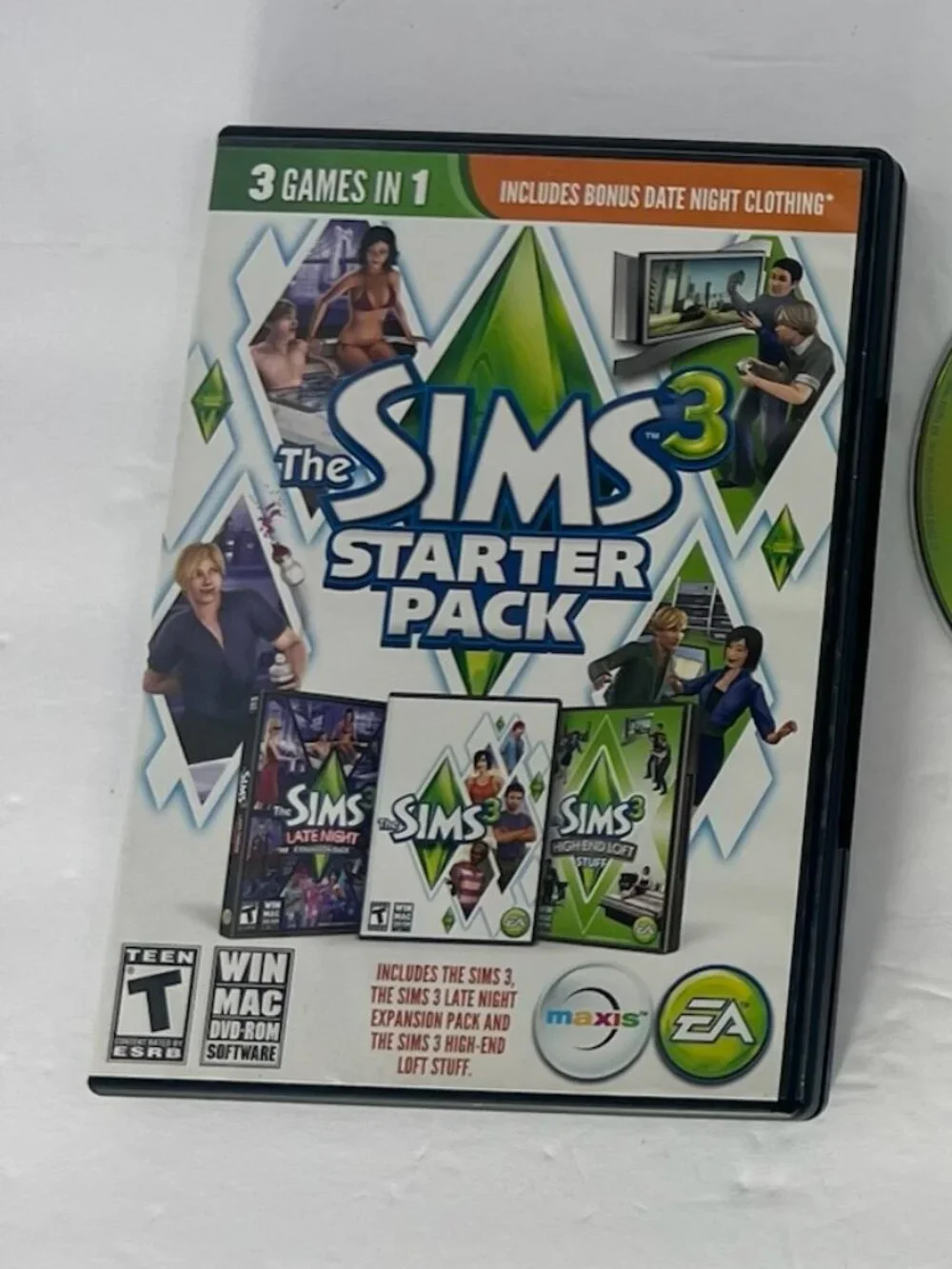 The Sims 3 - Windows PC DVD/Mac - High End Loft, Late Night and Fast Lane Only!